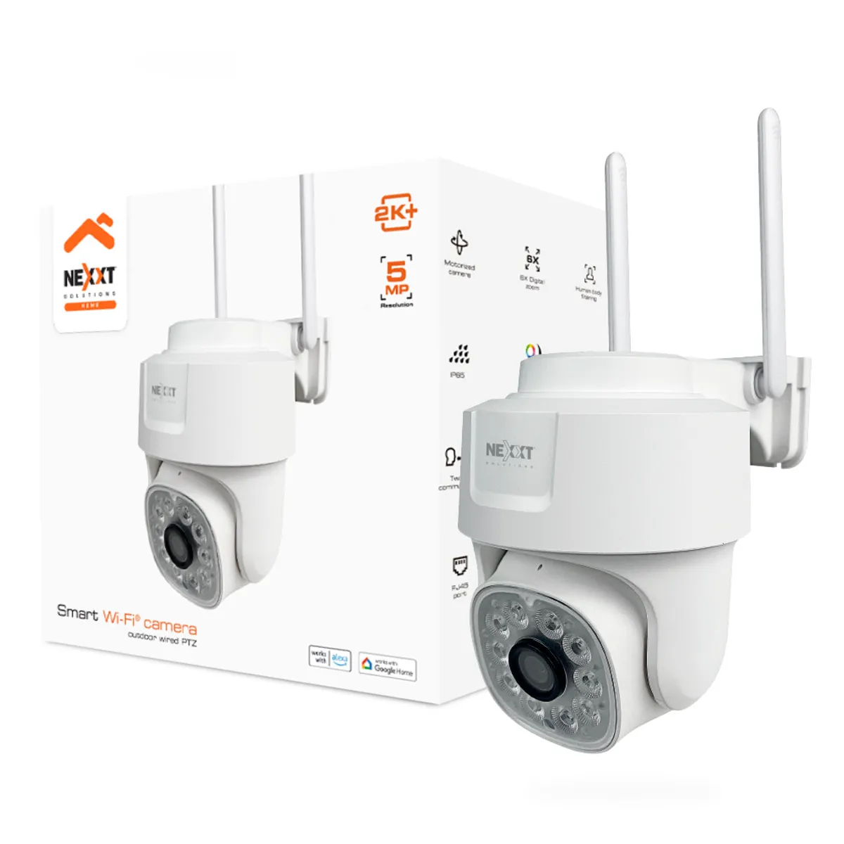 Nexxt Solutions - CÁMARA INTELIGENTE MOTORIZADA WI-FI PARA EXTERIORES 2K NEXXT NHC-OP10