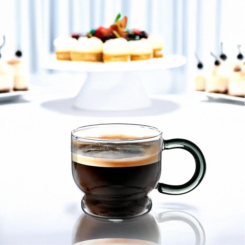 GENERICO - 2 TAZAS DE VIDRIO BOSILICATO 300ML