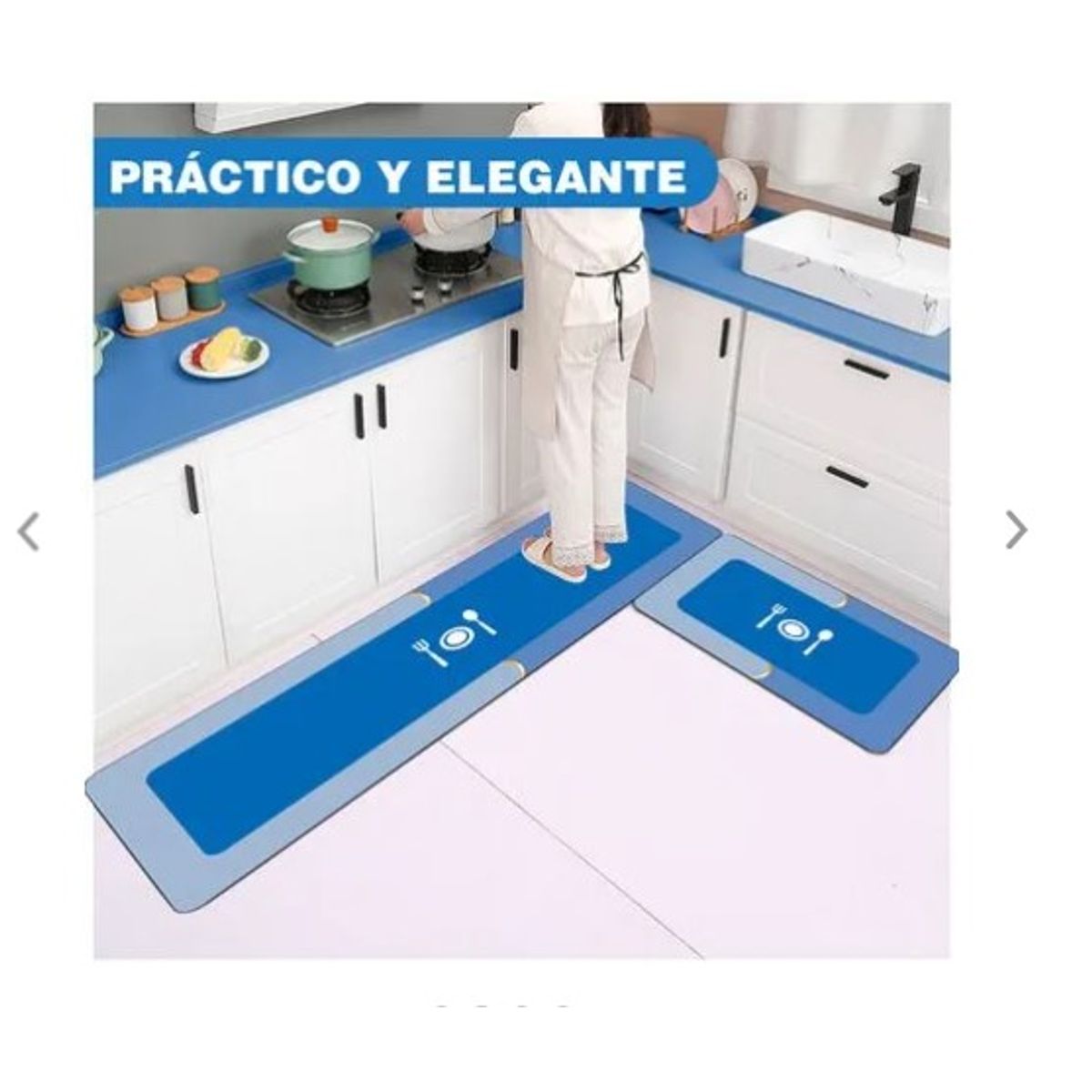 GENERICO - Alfombra  modernas doble grande Grande  antideslizante