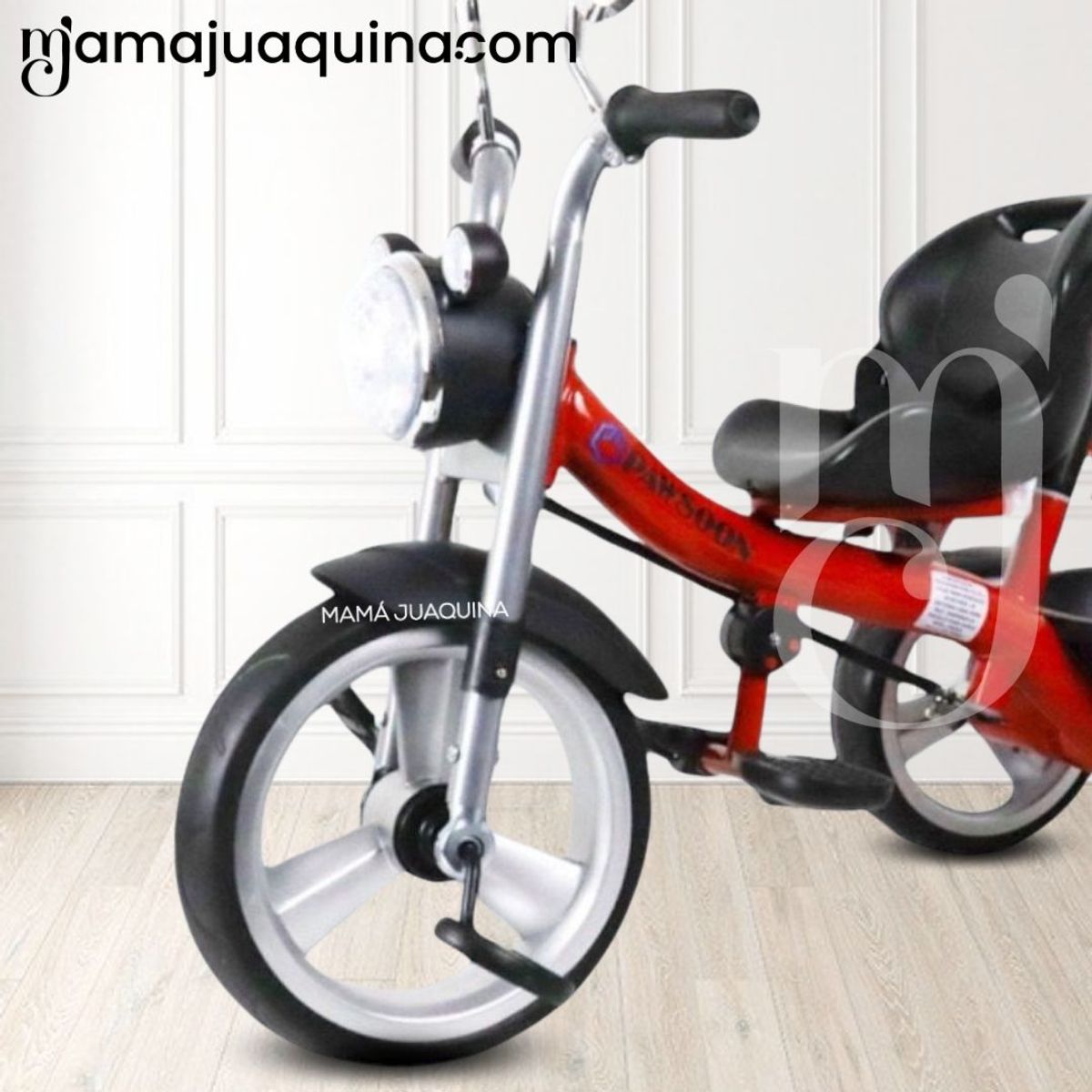 BABY - Triciclo Guiador para Niños «JANFARY» Red