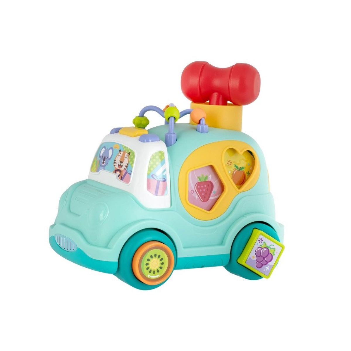 GENERICO - Carro Didáctico Clasificador de Formas Con Luz y Sonido