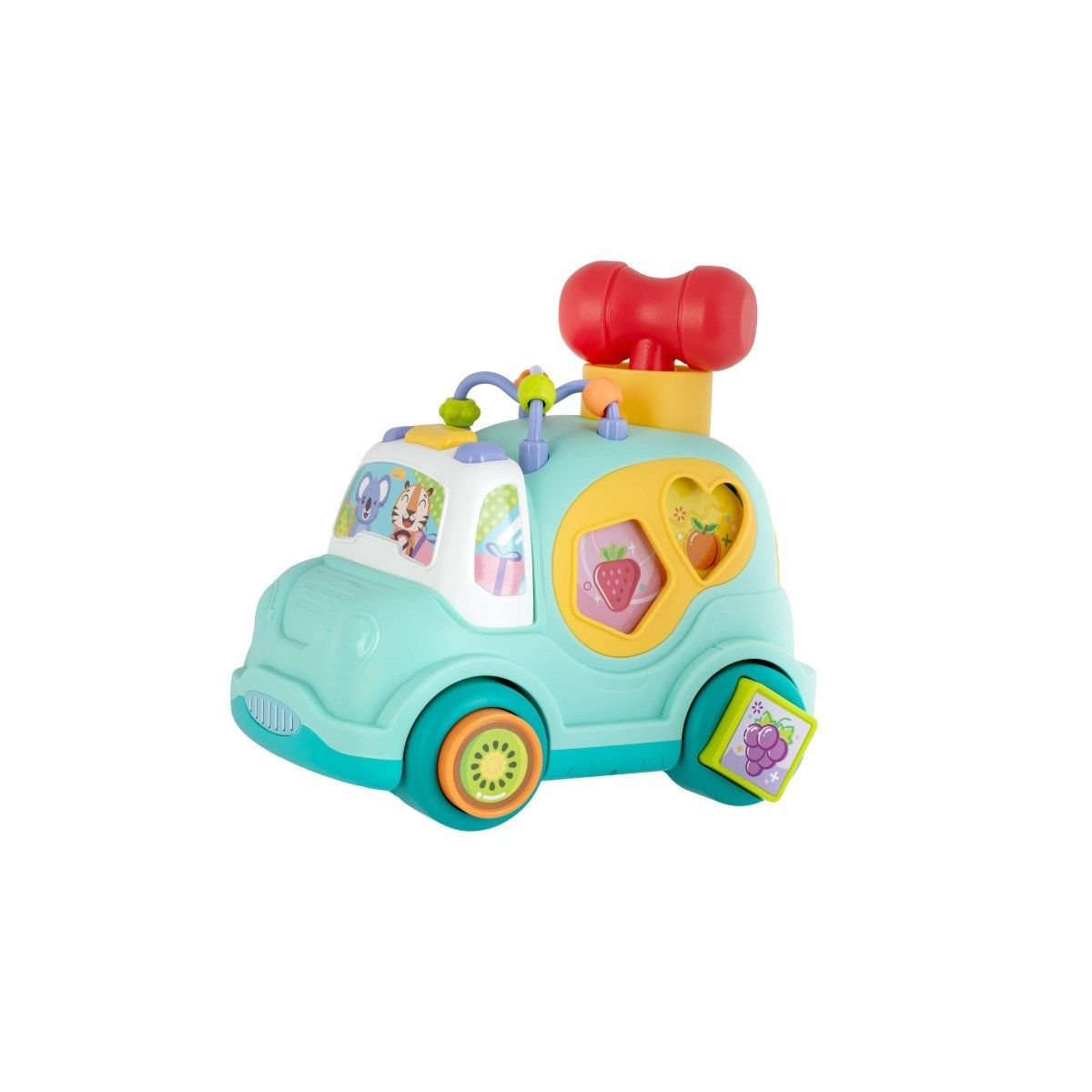 GENERICO - Carro Didáctico Clasificador de Formas Con Luz y Sonido