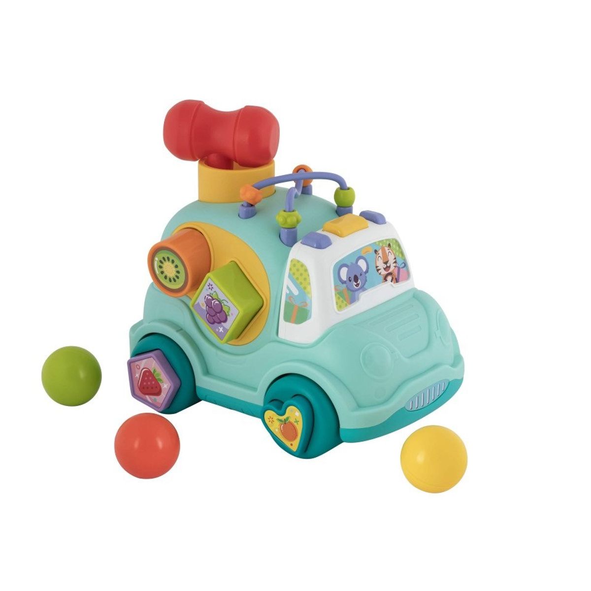 GENERICO - Carro Didáctico Clasificador de Formas Con Luz y Sonido