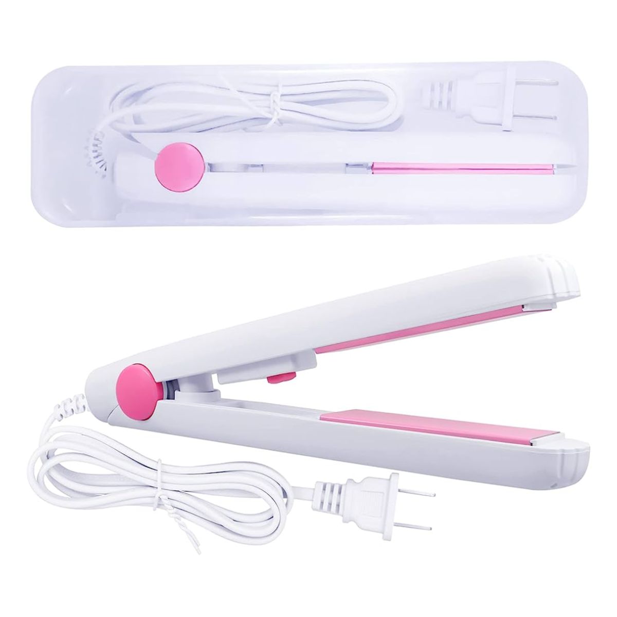 OEM - Mini Plancha de Cabello Blanco