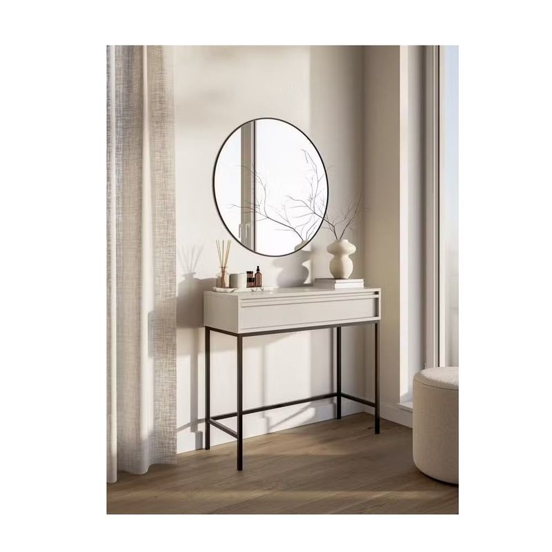 GENERICO - Mesa Consola Recibidor Glady Taupe 1 Cajón R&R MUEBLES