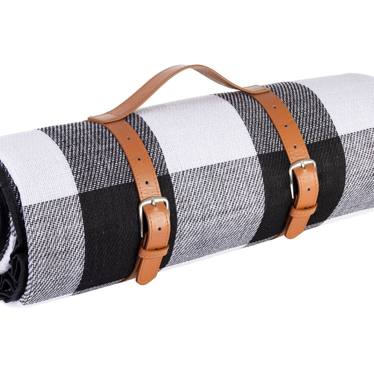 LUMINA - Manta Impermeable con Correa de Cuero uso Picnic Playa y mas