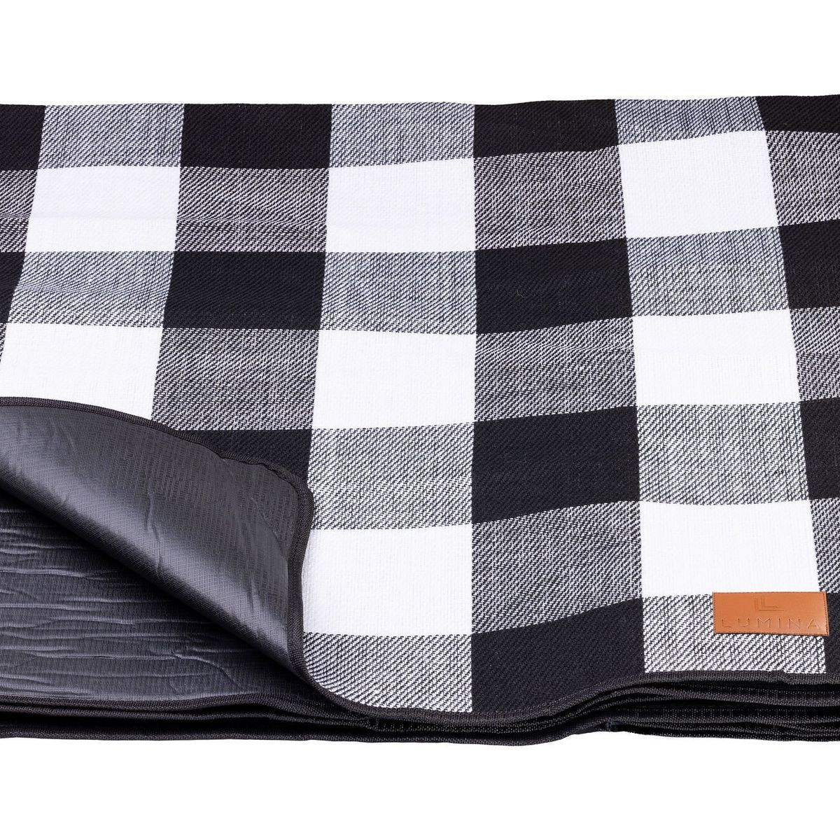 LUMINA - Manta Impermeable con Correa de Cuero uso Picnic Playa y mas