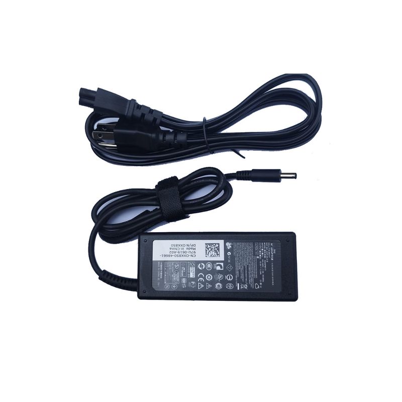 OEM - Cargador para Laptop Dell 19.5V.  3.34 A. 65W. 4.5x3.0 mm. Punta Fino