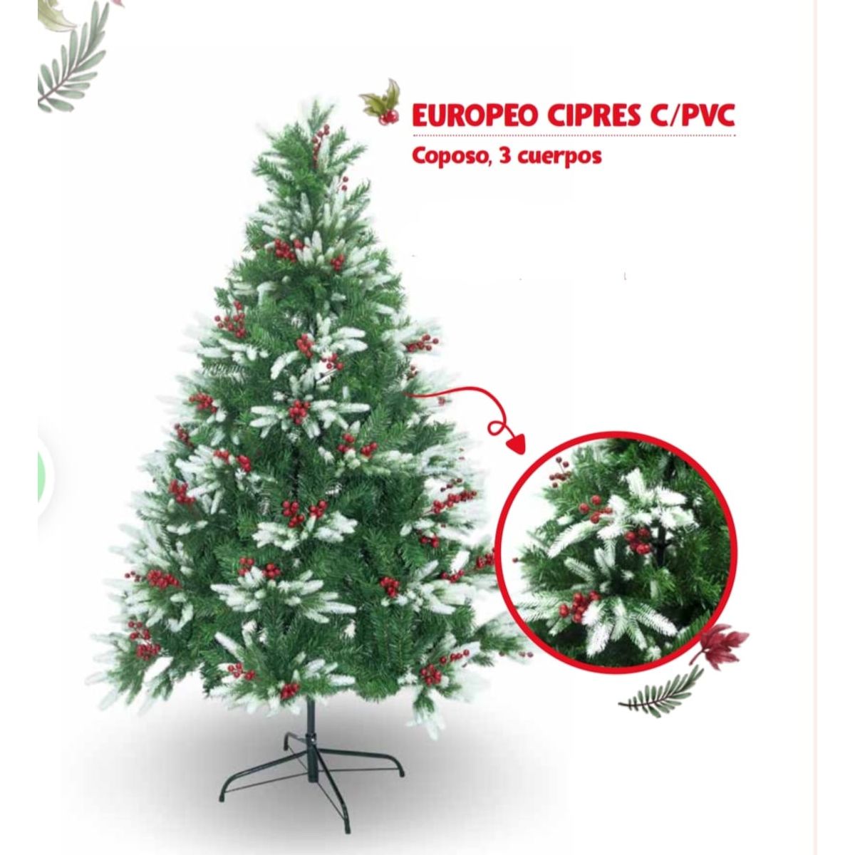 GENERICO - ARBOL NAVIDAD EUROPEO CIPRES  1.80