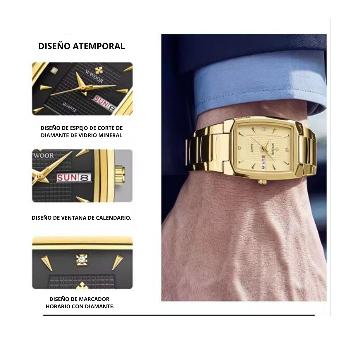 GENERICO - RELOJ CASUAL ELEGANTE PARA HOMRE RELOJ DE LUJO