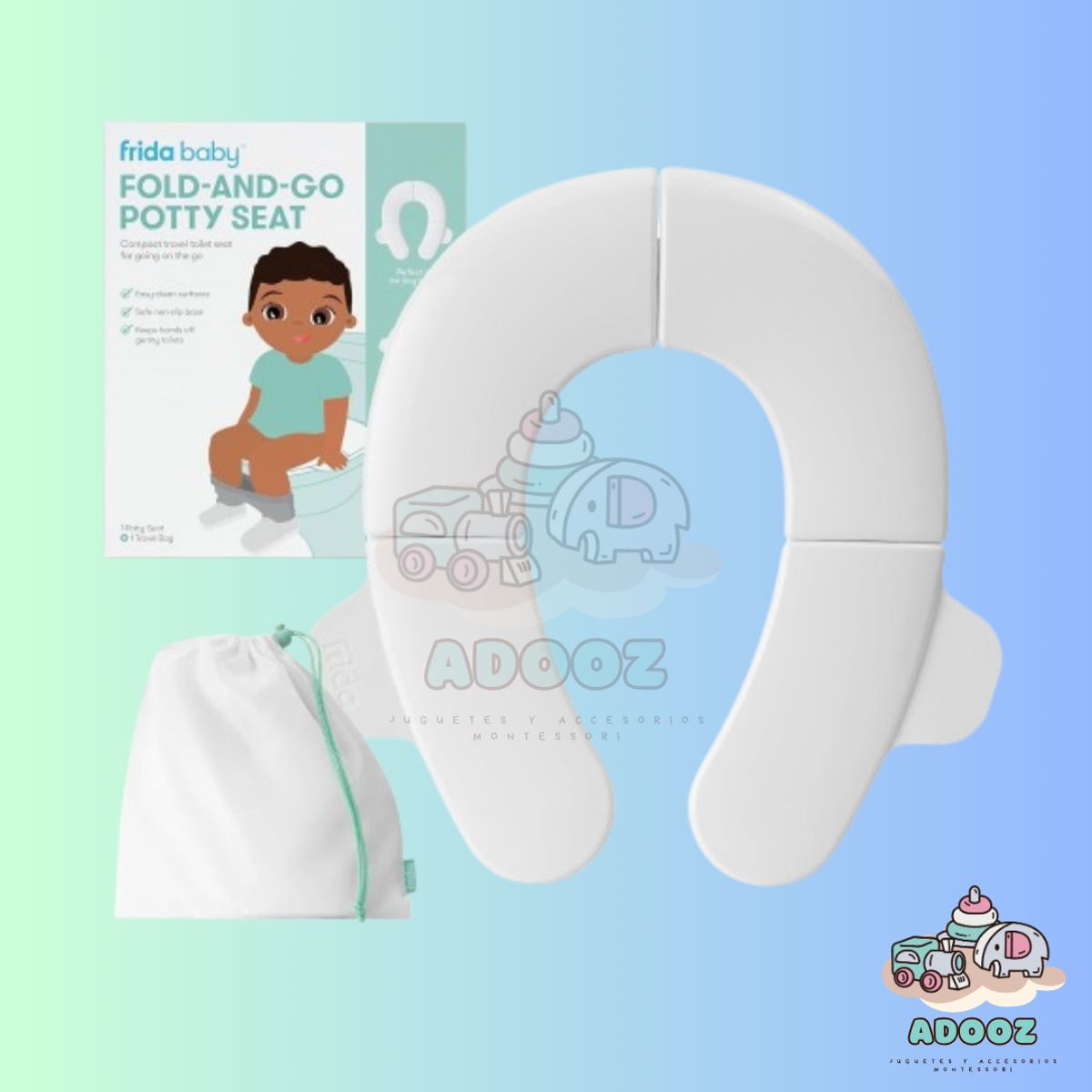 FRIDABABY - Asiento Plegable de Viaje Para Inodoro Para Niños Frida Baby