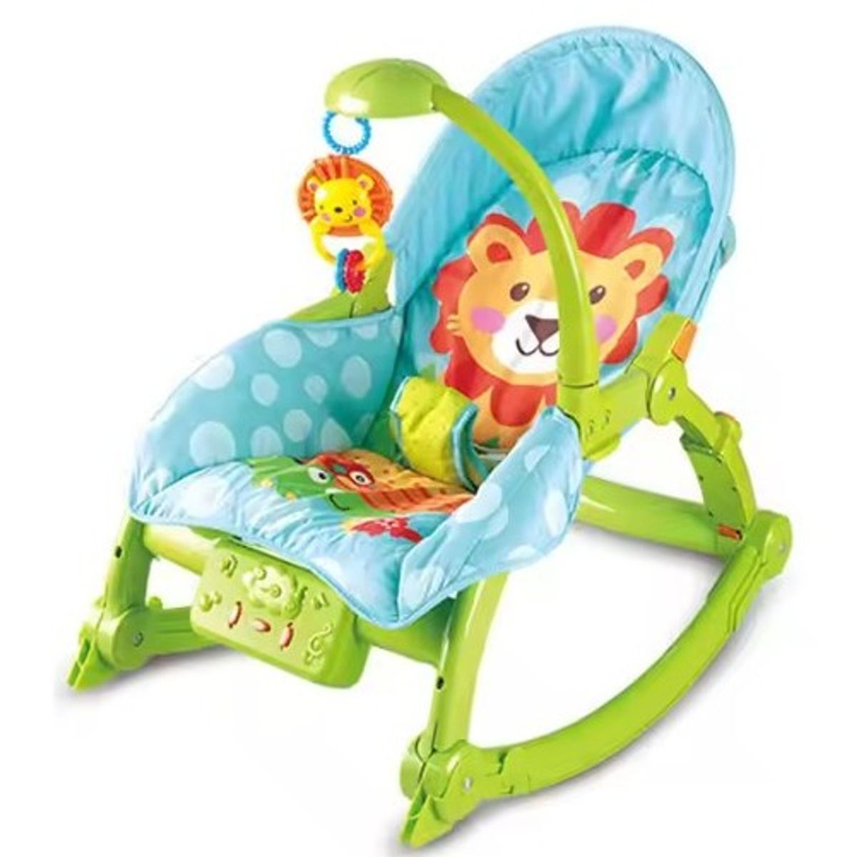 IDEAL - Silla Mecedora Musical Vibradora Lampara con Mesa Multicolor