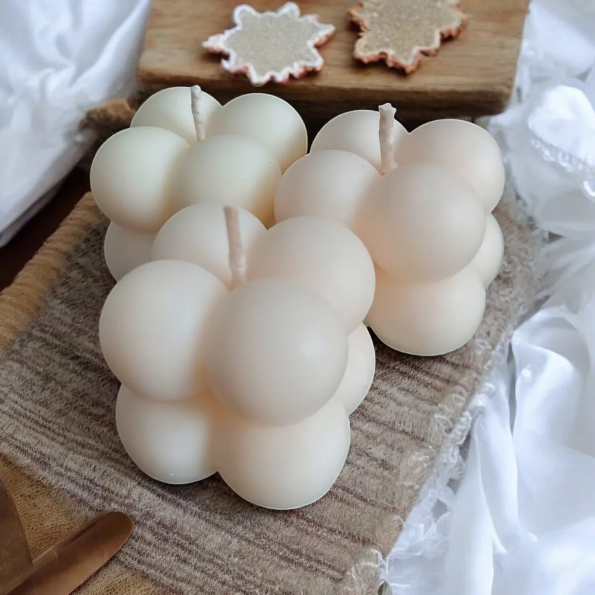 GENERICO - PACK 3 VELAS MINI BUBBLE PERFUMADAS