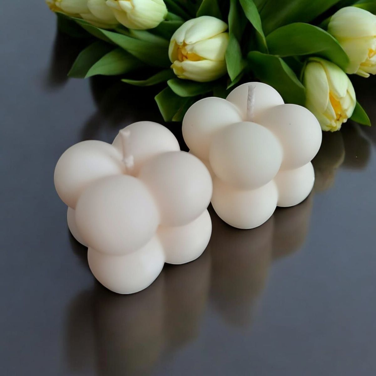 GENERICO - PACK 2 VELAS MINI BUBBLE PERFUMADAS