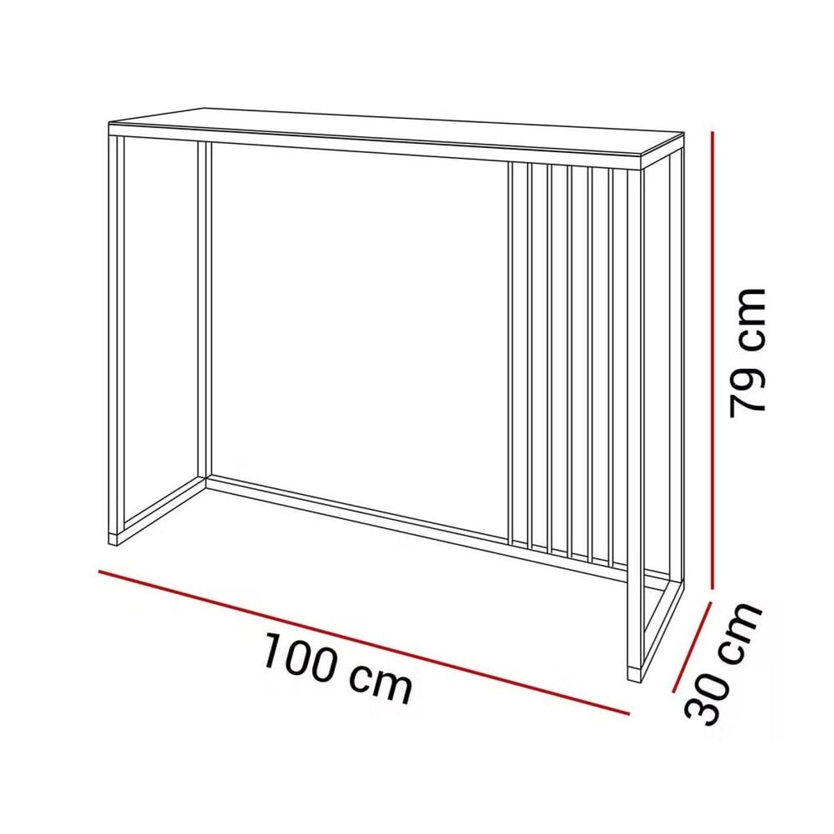 GENERICO - Mesa Consola Recibidor Lenin Blanco R&R MUEBLES