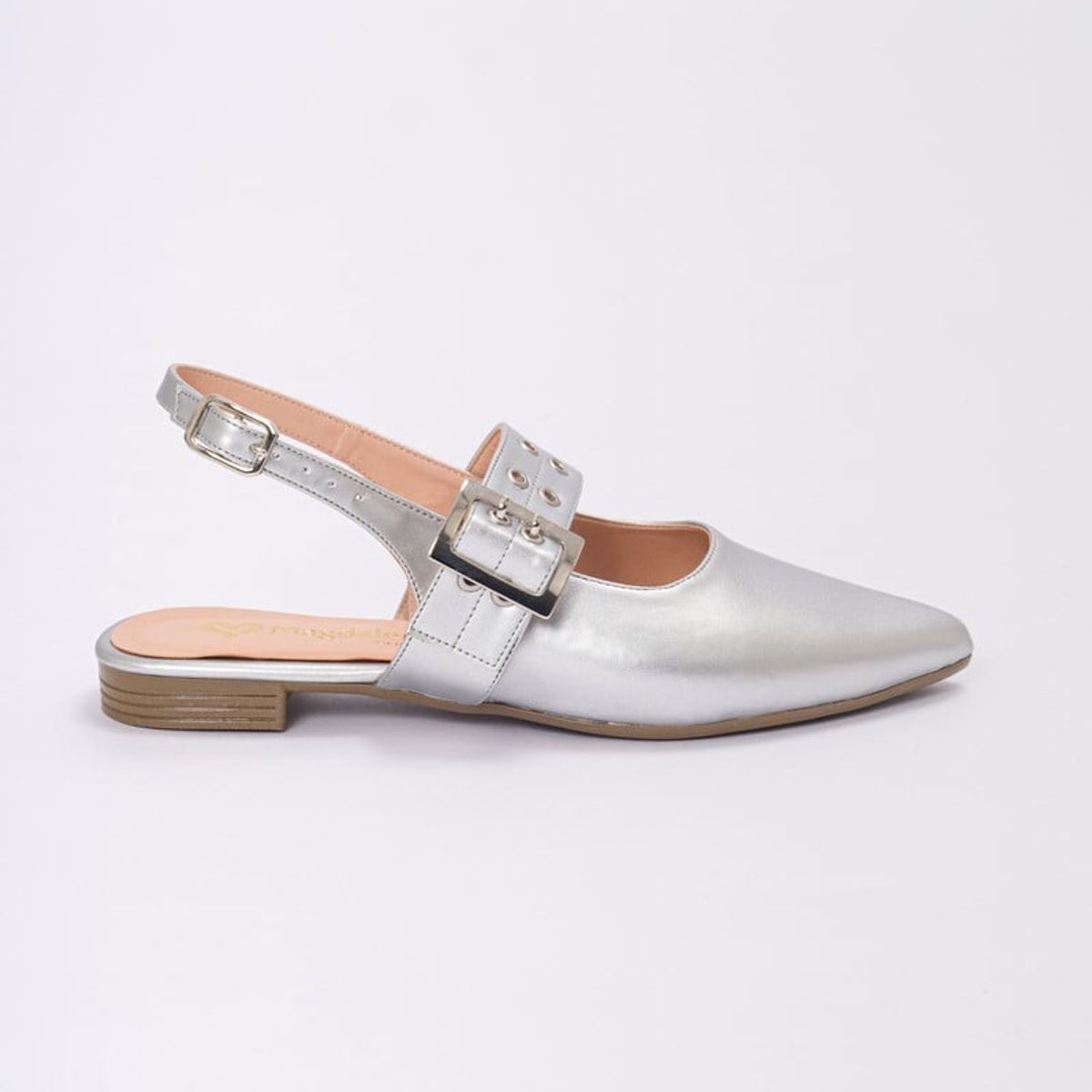 MAGDALENA SHOES - Slingback Scarlett 738 Plateado