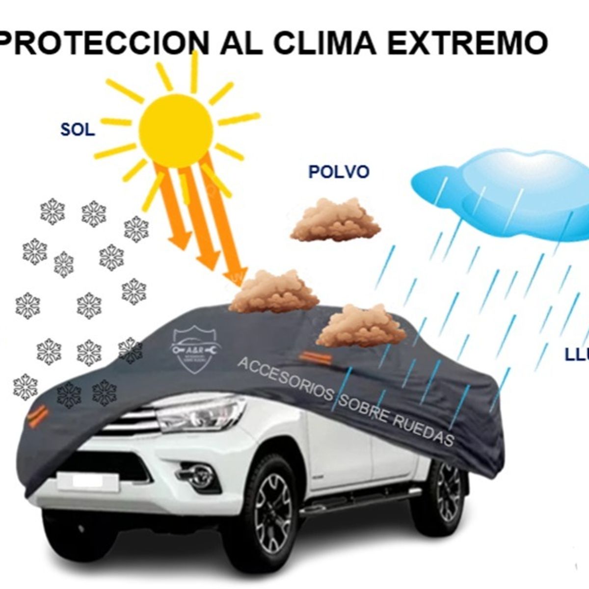 GENERICO - Cobertor FORD F-150 PICK UP impermeable acolchado