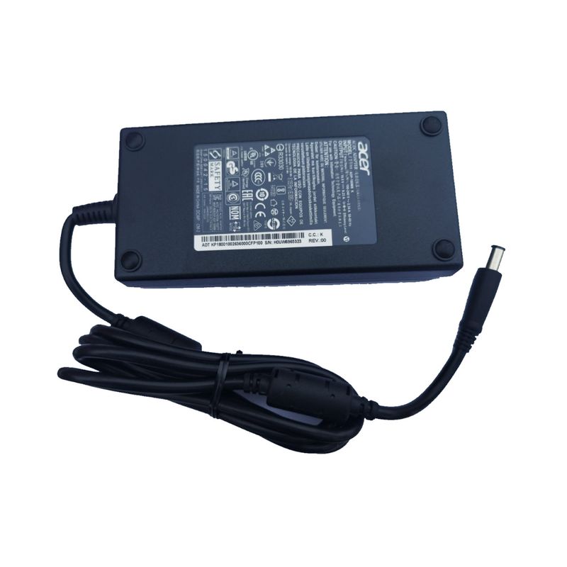 ACER - Cargador Acer 19.5V.  9.23A. 180w. 7.4X5.0mm. Punta Predator