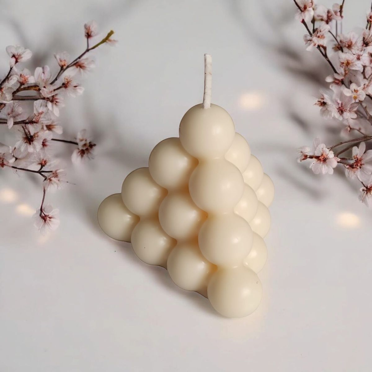 GENERICO - VELA PIRAMIDE BUBBLE PERFUMADA