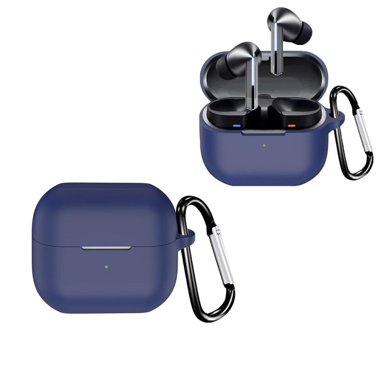 GENERICO - Funda Case adecuada para Samsung Galaxy Buds 3 y Galaxy 3 Pro - AZUL