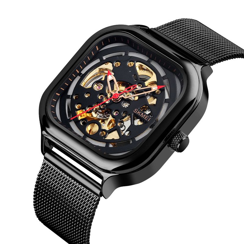 SKMEI - Reloj Skmei 9184 MECANICO Tourbillon AUTOMATICO Correa Acero