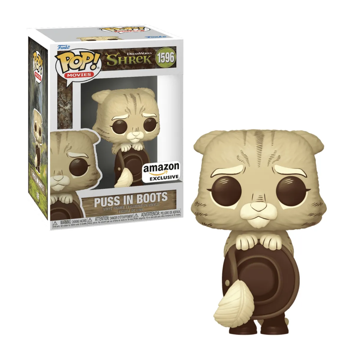 FUNKO - Gato con Botas Funko Pop 1596 Shrek Amazon Exclusivo