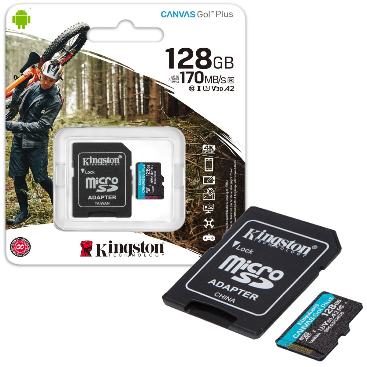 KINGSTON - Memoria Micro Sd Kingston 128gb Canvas Go Original