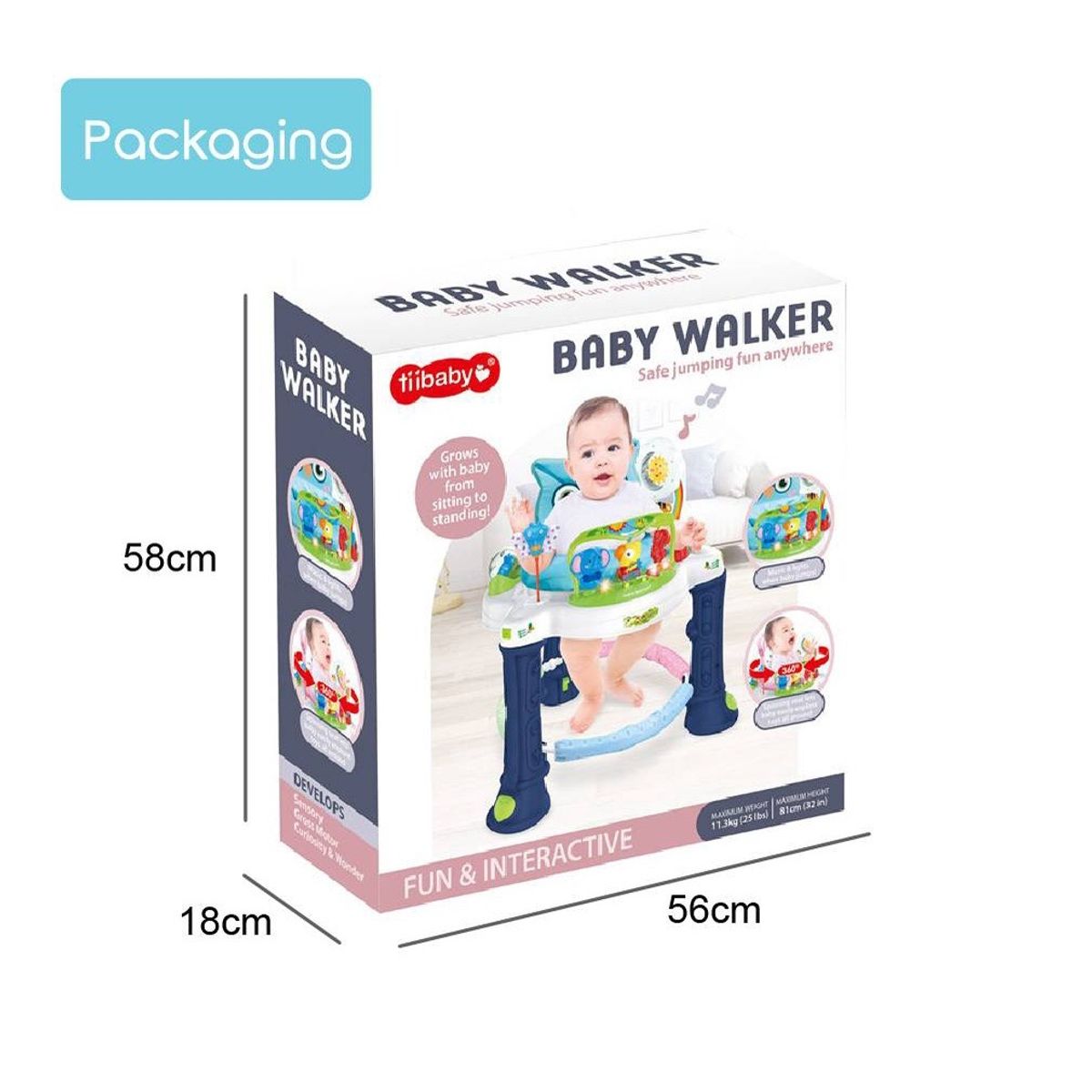 GENERICO - Silla Saltarina 360 Grados con Centro de Actividades