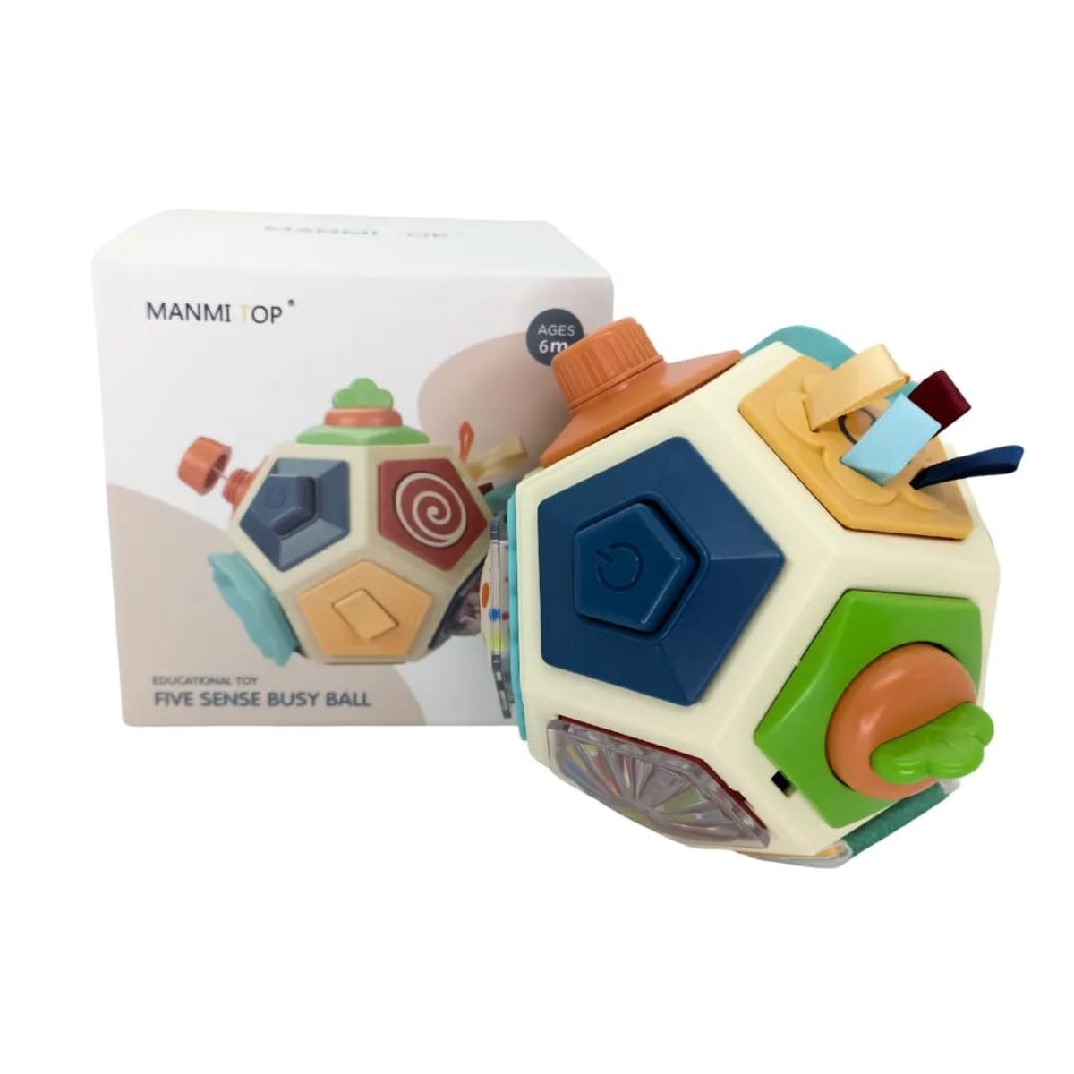 GENERICO - Pelota Pentagonal Sensorial para Bebé