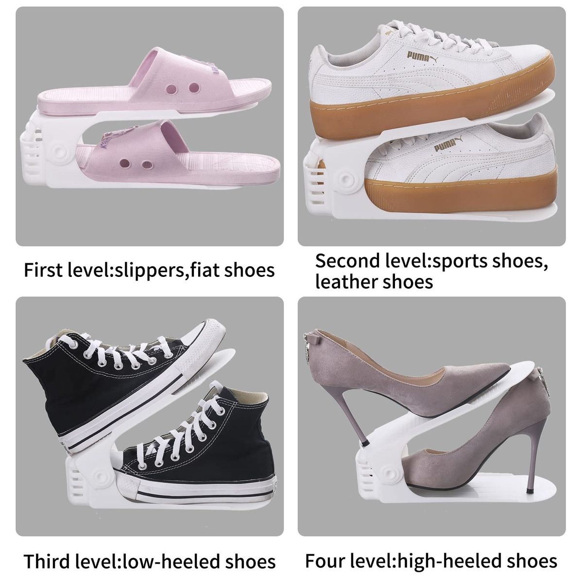 GENERICO - Pack x 6 Organizadores De Calzado - Blanco