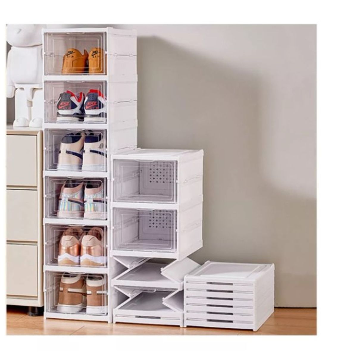 GENERICO - Cajas Organizadoras Zapatera De Tenis Plegables 6 Piezas