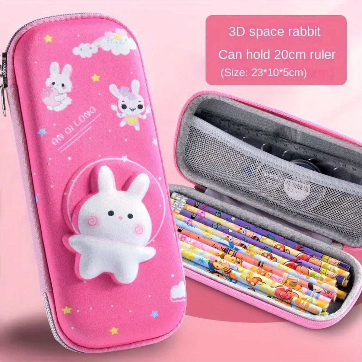 GENERICO - CARTUCHERA 3D ESCOLAR DISEÑOS VARIADOS PARA NIÑAS KAWAII