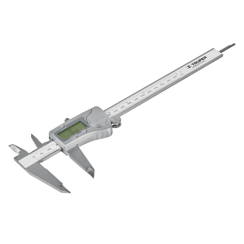 TRUPER - Calibrador de Vernier Pie de Rey Regla Digital 14388 Truper