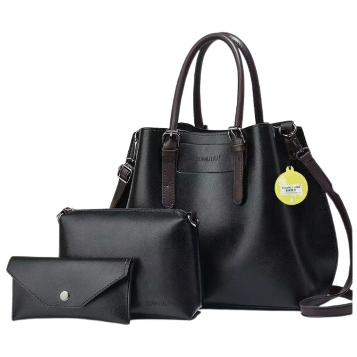 GENERICO - Cartera Mujer Set 3 en 1 de Dama Estilo Casual Elegante.