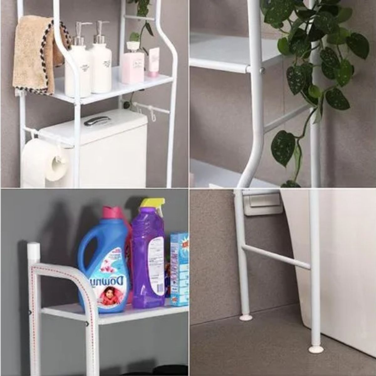 GENERICO - Estante Mueble Organizador De Baño 3 Niveles Repisa Color Blanco