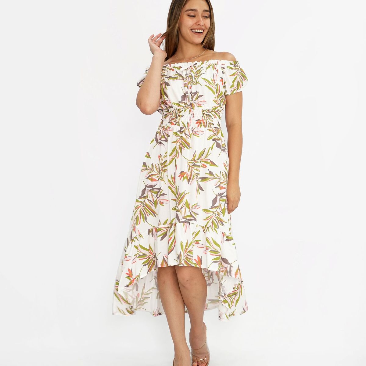 KAFA - VESTIDO CON COLA DE PATO  BRISA