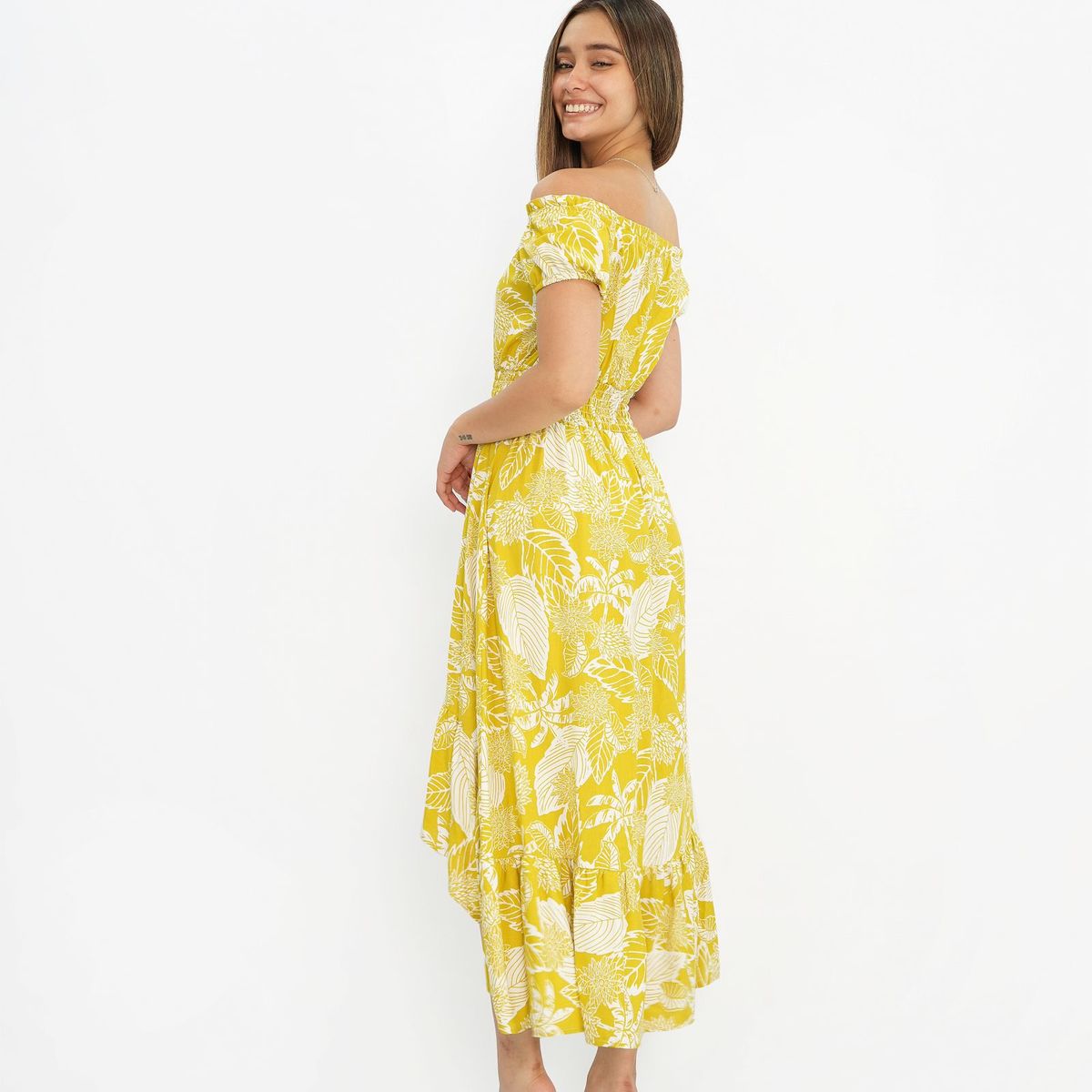 KAFA - VESTIDO CON COLA DE PATO  BRISA