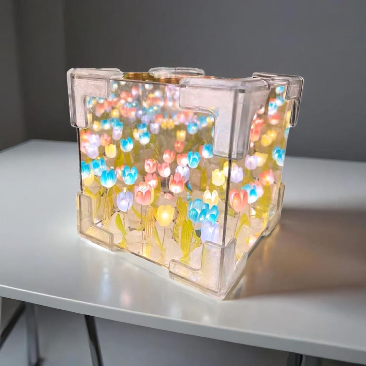 GENERICO - Lámpara de Espejo de Cubo de Tulipanes