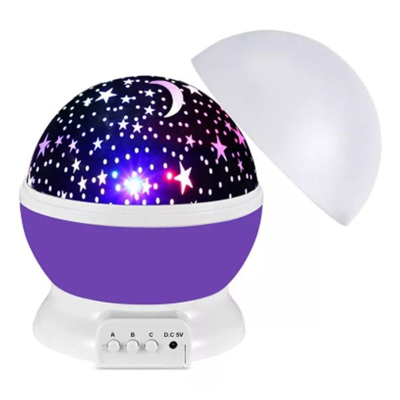 STAR - Lámpara Proyector De Estrella Y Luna Giratorio Para Niños