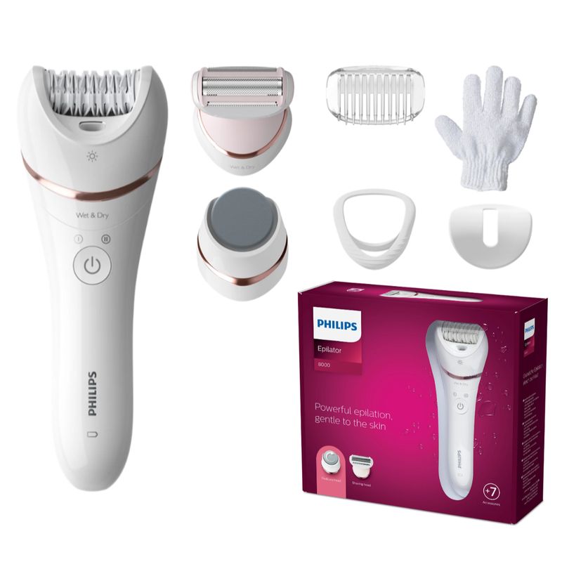 PHILIPS - Depiladora Inalámbrica Philips Bre730 Con Accesorios