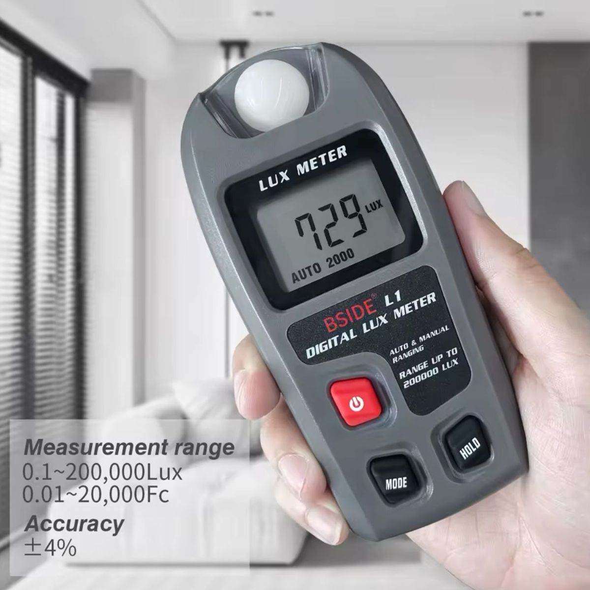 GENERICO - LUXOMETRO LUMINOMETRO MEDIDOR DE LUZ