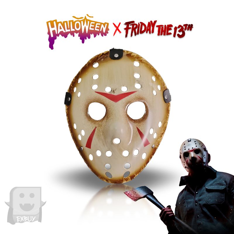 GENERICO - Máscara Jason X Color Dorado Plástico Importado - Halloween