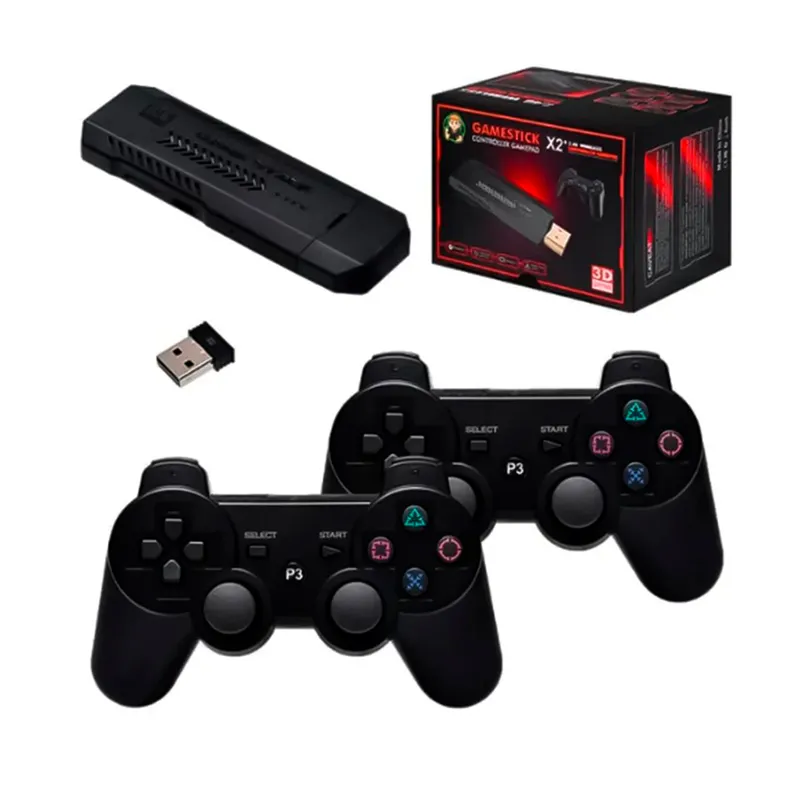 GENERICO - Consola de videojuegos x2 retro 4K para tv