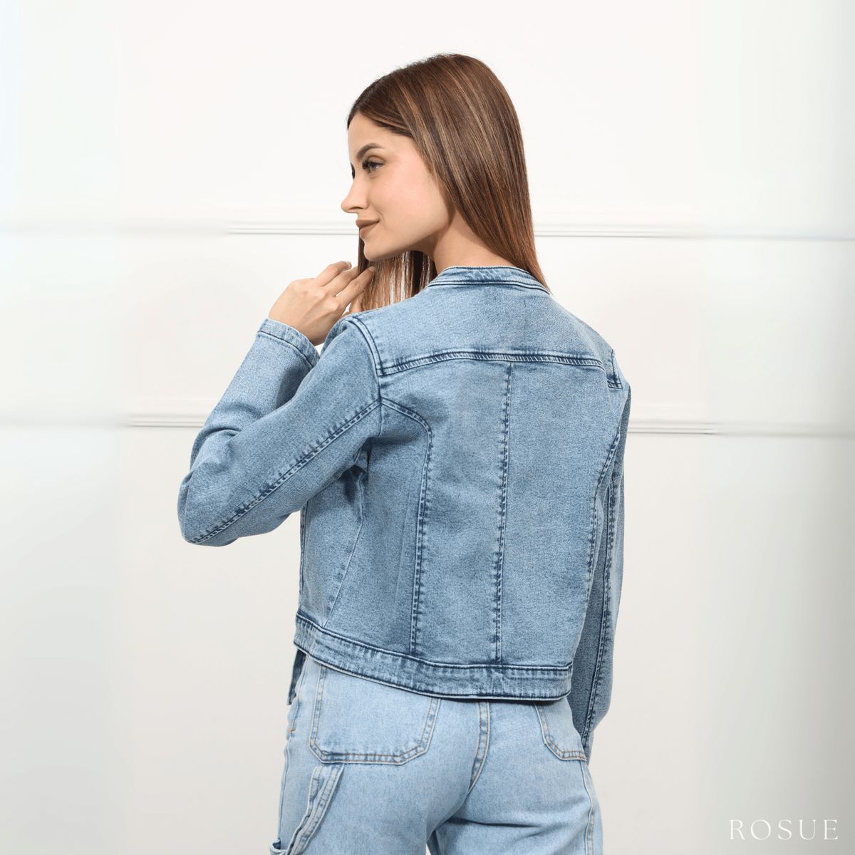 ROSUE - Casaca jean Denim Juvenil Mujer