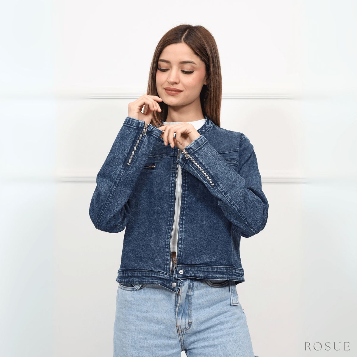 ROSUE - Casaca jean Denim Juvenil Mujer