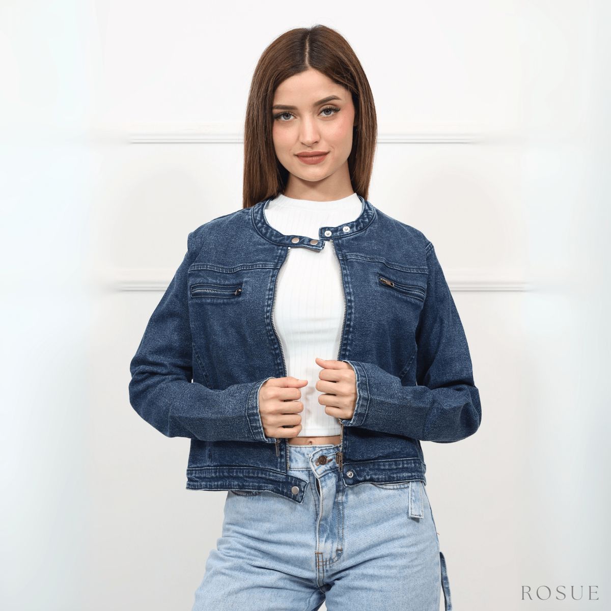 ROSUE - Casaca jean Denim Juvenil Mujer