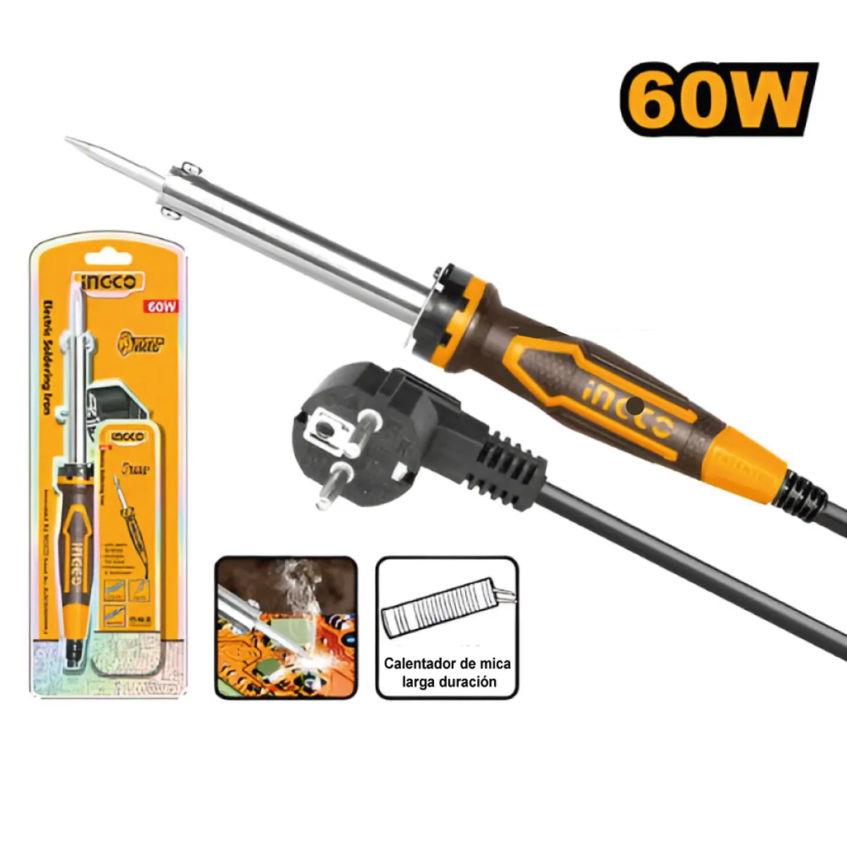 INGCO TOOLS - SOLDADOR CAUTIL DE ESTAÑO INGCO 60W SI0268