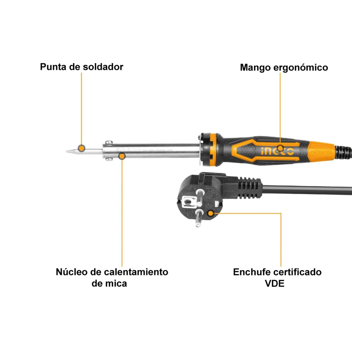 INGCO TOOLS - SOLDADOR CAUTIL DE ESTAÑO INGCO 60W SI0268