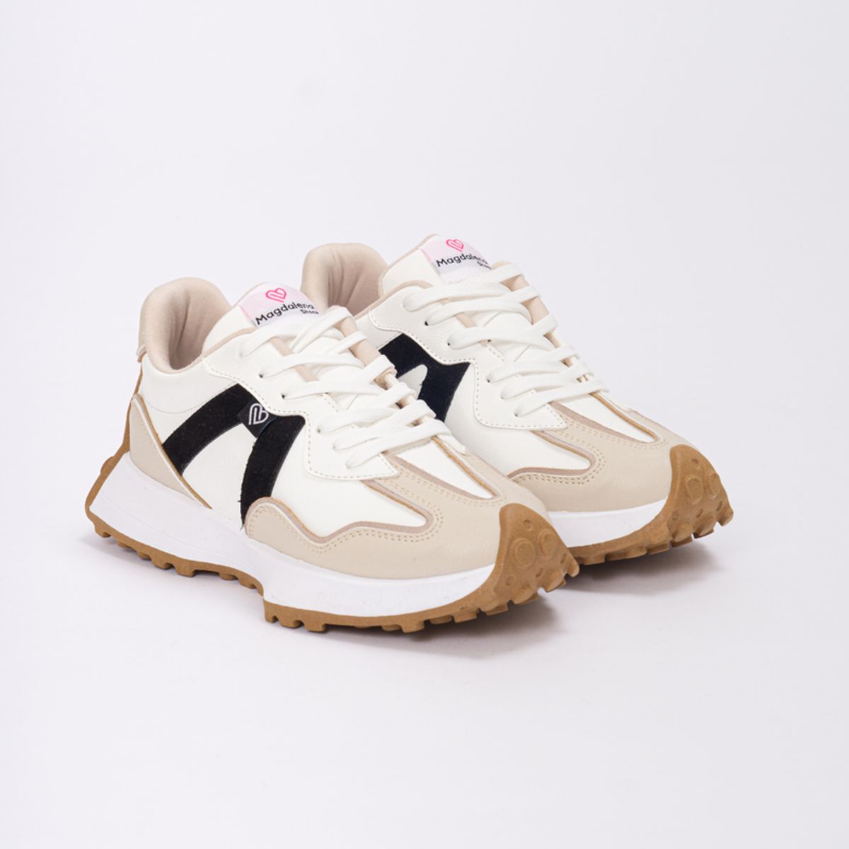 MAGDALENA SHOES - Zapatillas Chunky Vera 867 Negro- Blanco