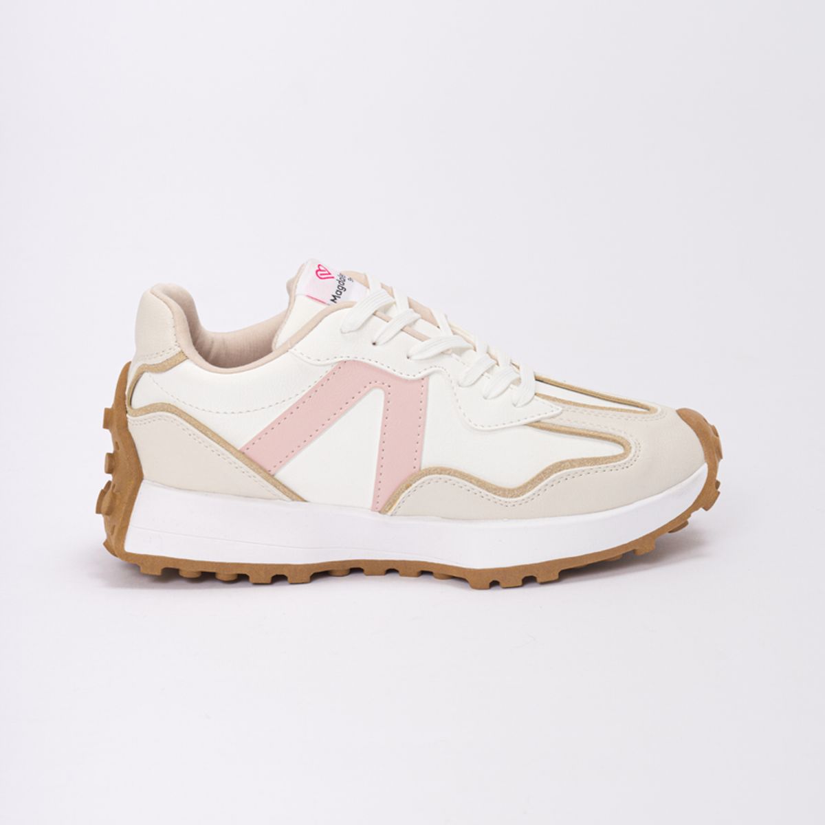 MAGDALENA SHOES - Zapatillas Chunky Vera 867 Blanco-rosa